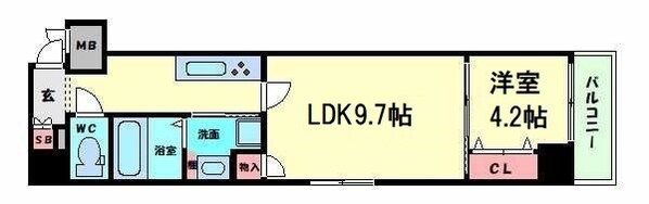 レオンコンフォート南堀江の物件間取画像